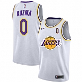 Lakers 0 Kyle Kuzma White 2020-2021 New City Edition Nike Swingman Jersey Dyin,baseball caps,new era cap wholesale,wholesale hats